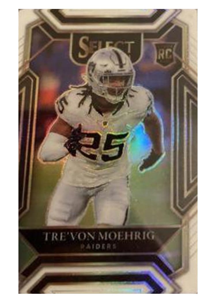 2021 Panini Select Base Set Tre'von Moehrig White Die Cut #290 card