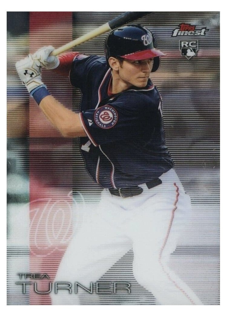 2016 Finest Base Set Trea Turner #18 card