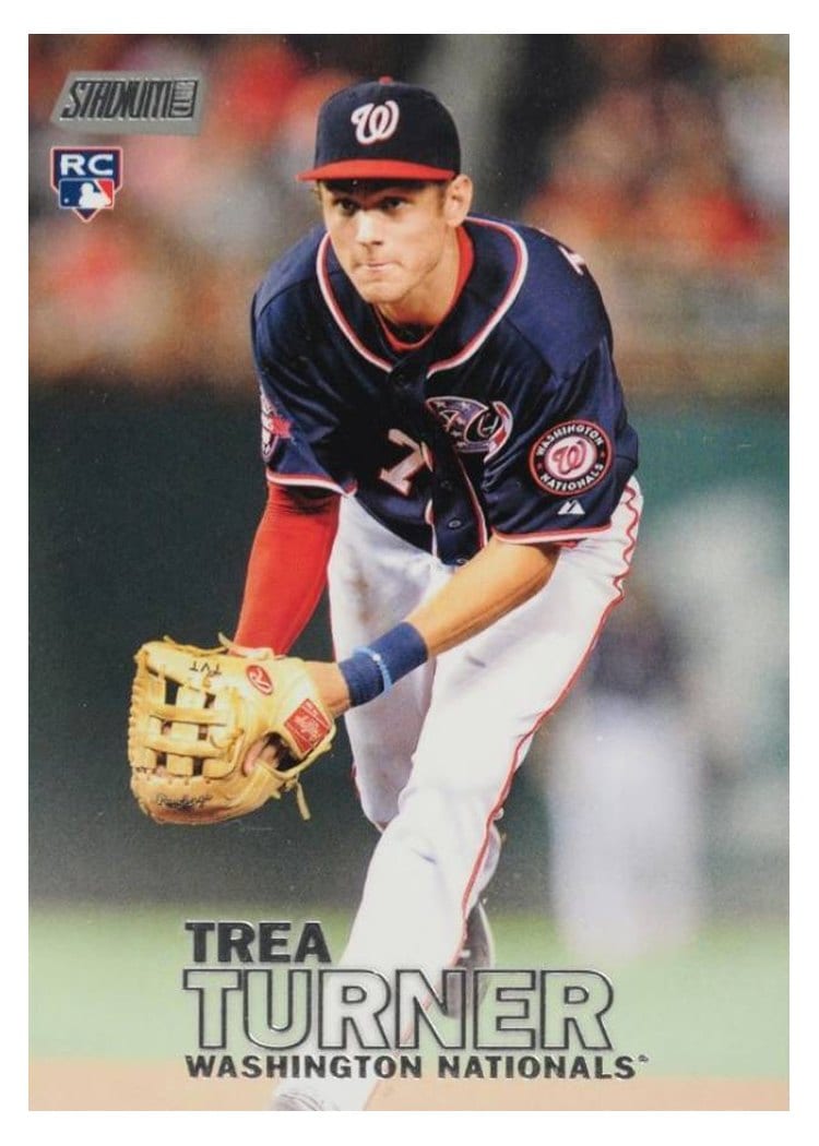 2016 Stadium Club Base Set Trea Turner #225 card
