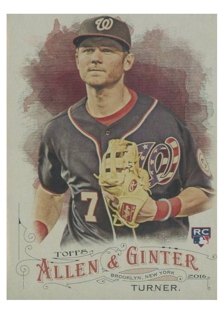 2016 Topps Allen & Ginter Base Set Trea Turner #300 card