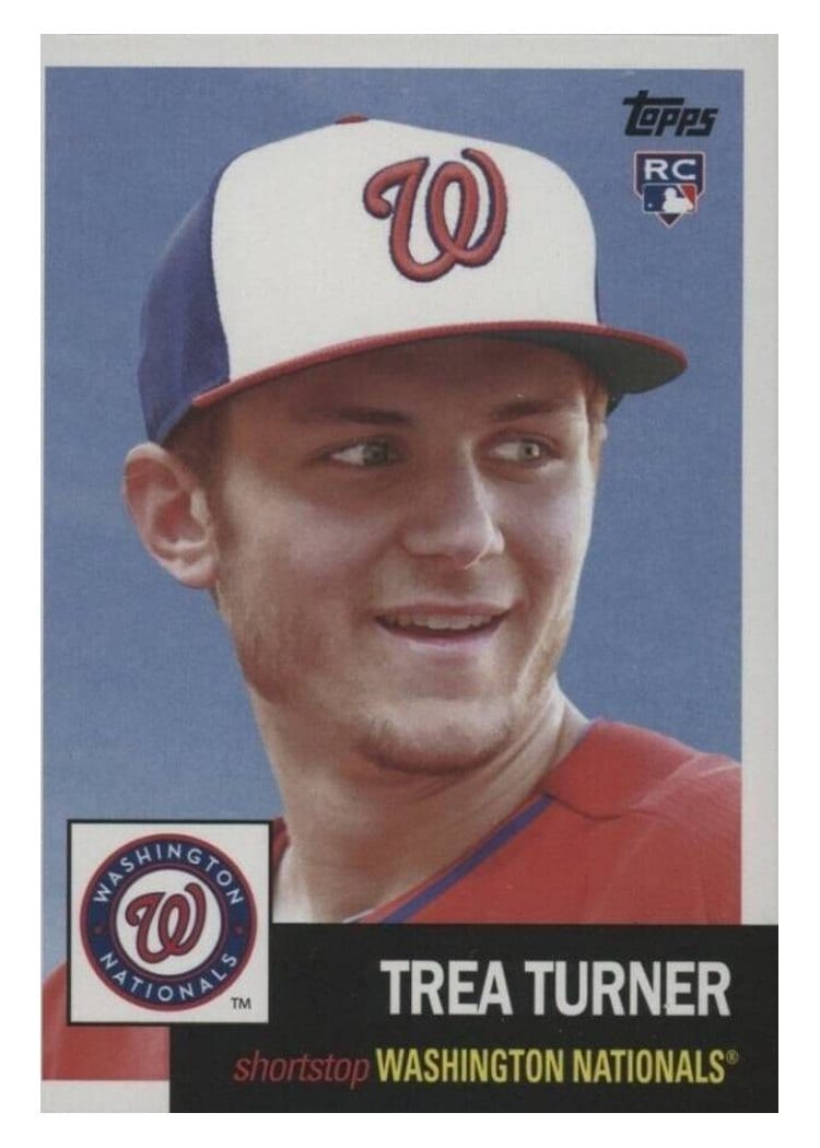 2016 Topps Archives Base Set Trea Turner #68 card