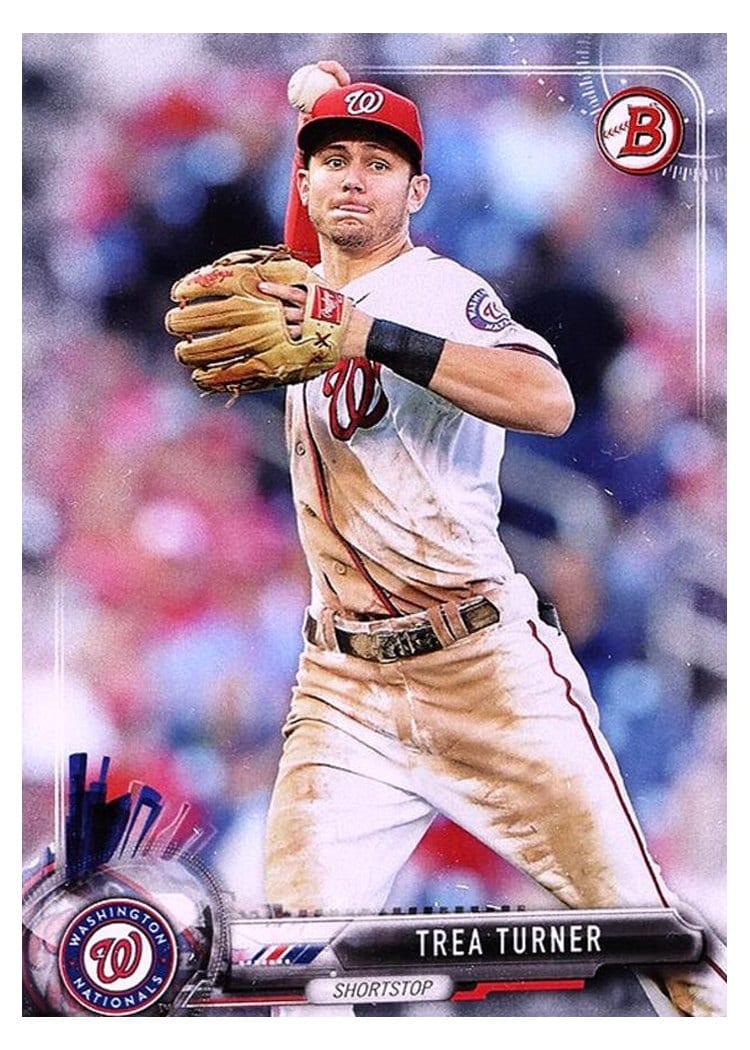 2017 Bowman Base Set Trea Turner #12 card