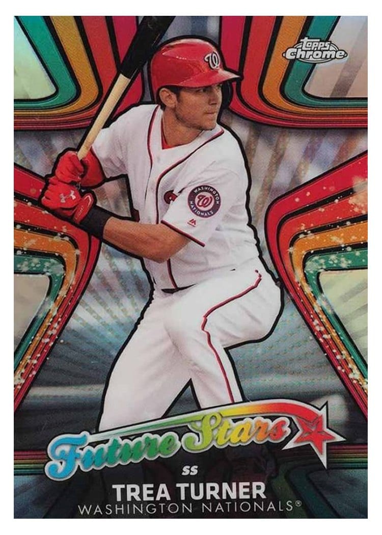 2017 Topps Chrome Future Stars Trea Turner #FS-9 card