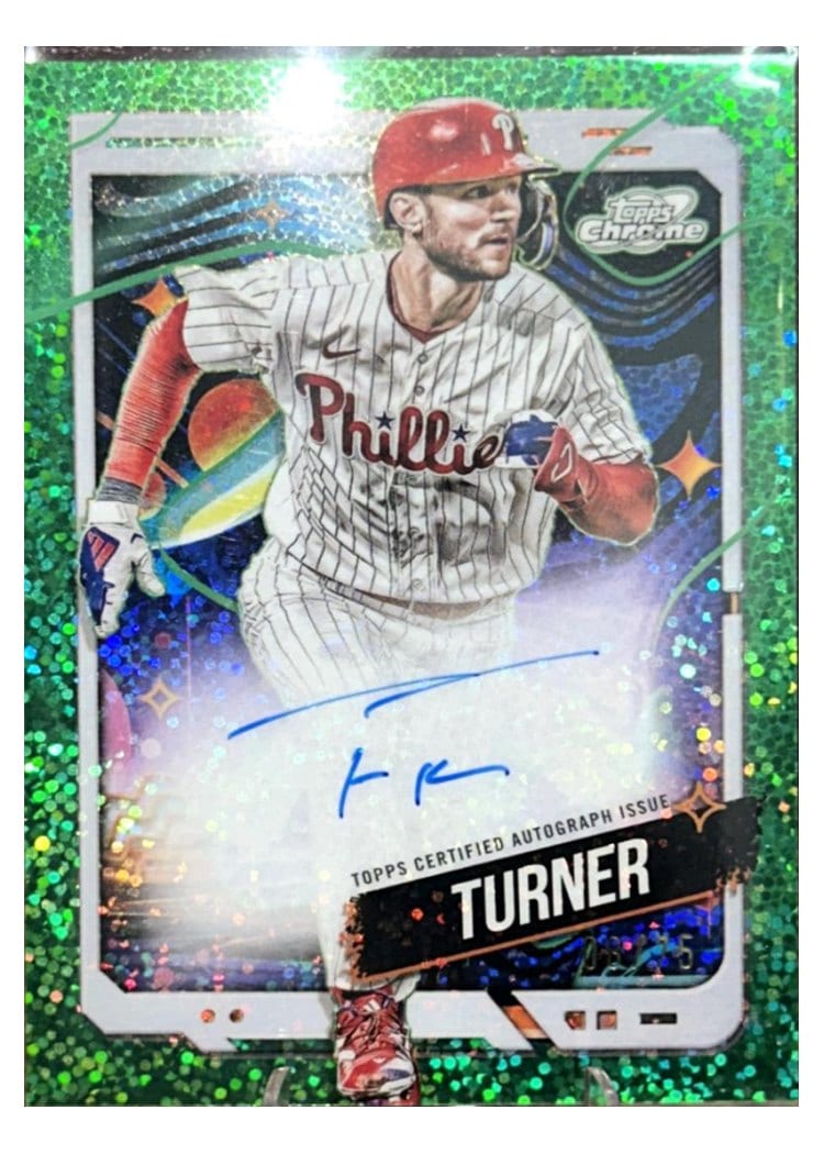 2024 Topps Cosmic Chrome Autographs Trea Turner #CCA-TT card