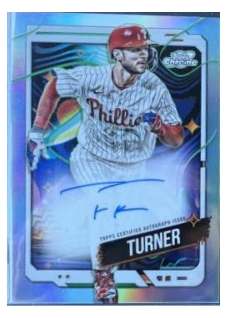 2024 Topps Cosmic Chrome Autographs Trea Turner #CCA-TT card