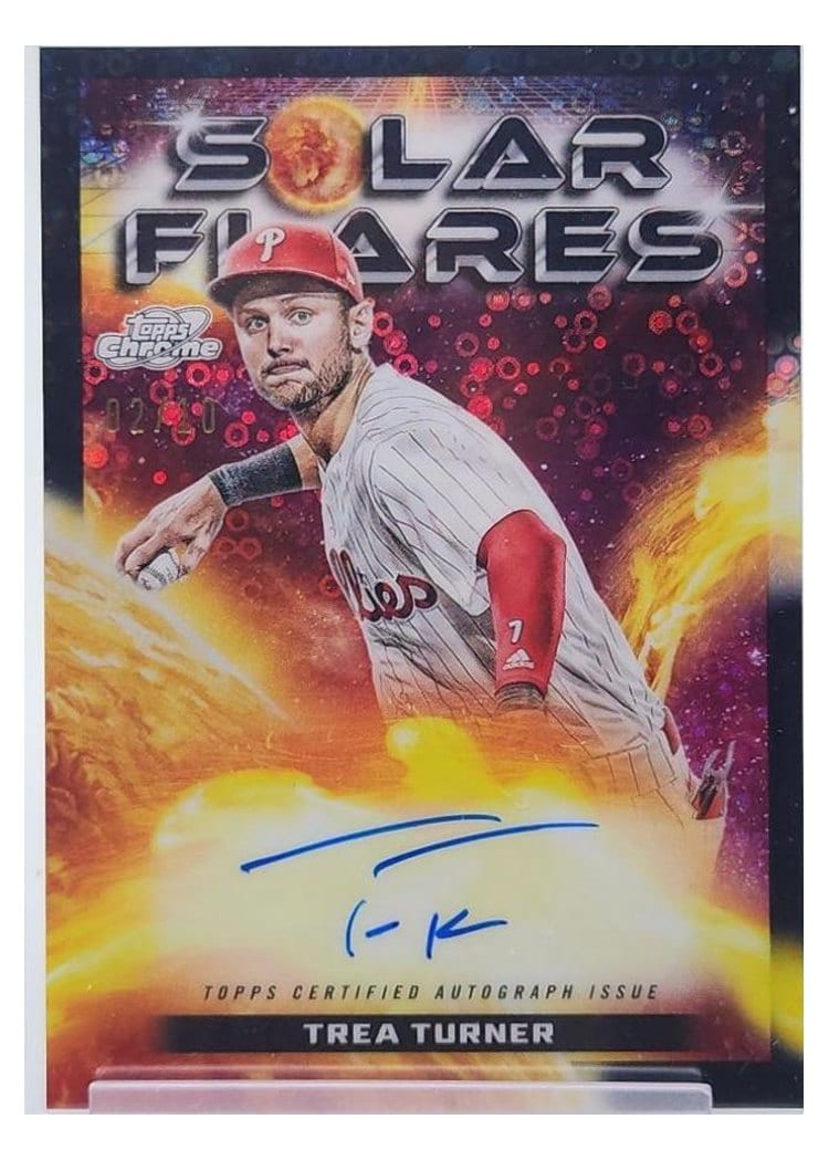 2024 Topps Cosmic Chrome Autographs Trea Turner #CCA-TT card