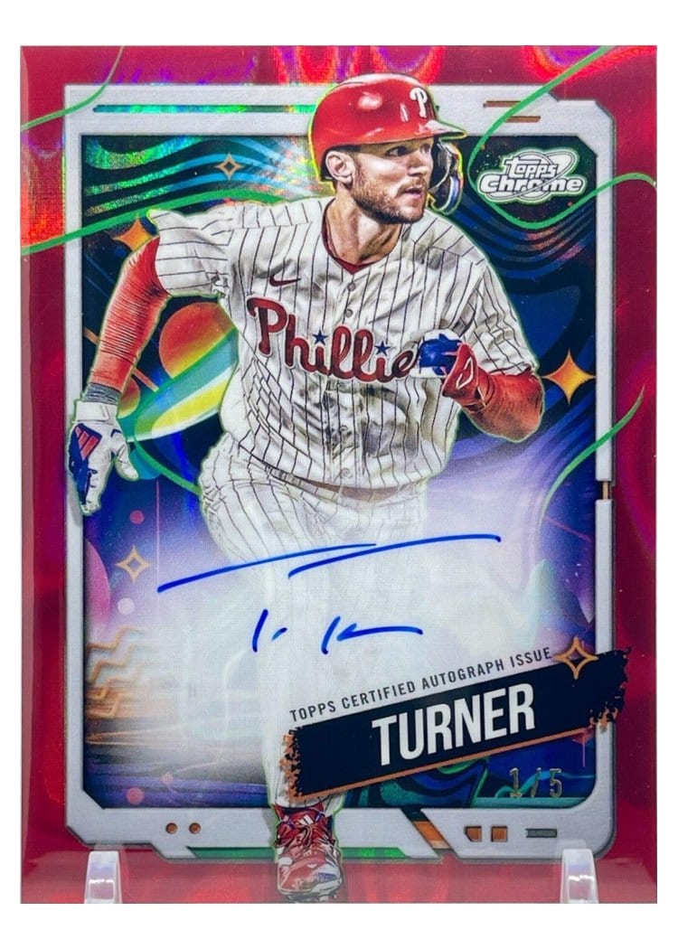 2024 Topps Cosmic Chrome Autographs Trea Turner #CCA-TT card