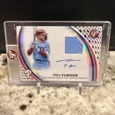 2024 Topps Pristine Pieces Autograph Relic Trea Turner #PPAR-TT card