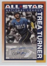 2025 Topps Update 1990 Topps All-Star Autographs Trea Turner #90AS-TT card