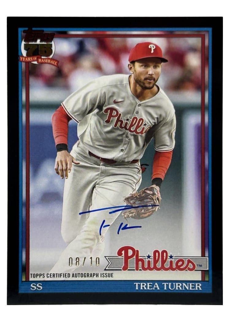 2026 Topps 1991 Topps Autographs Trea Turner #91A-TT card