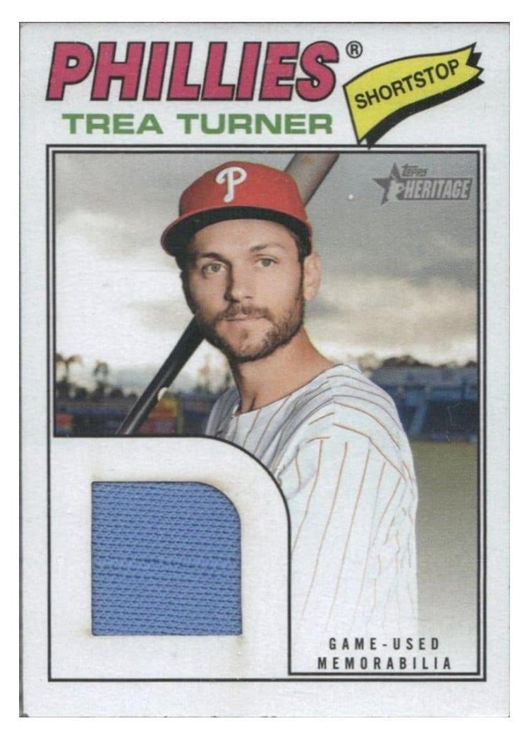 2026 Topps Heritage Real One Relics Trea Turner #ROR-TT card