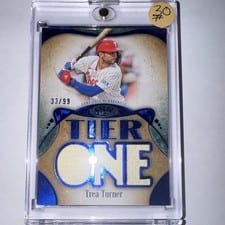 2026 Topps Tier One Tier One Relics Die-Cut Trea Turner #T1RD-TT card
