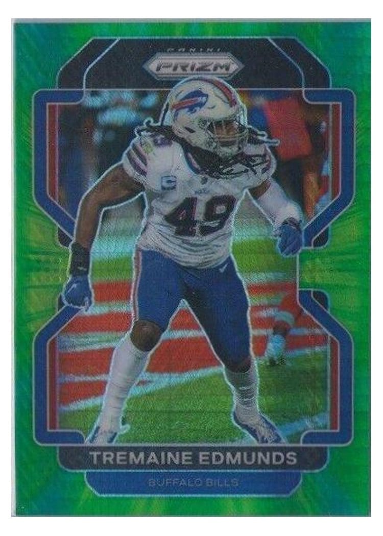 2021 Panini Prizm Base Set Tremaine Edmunds #120 card