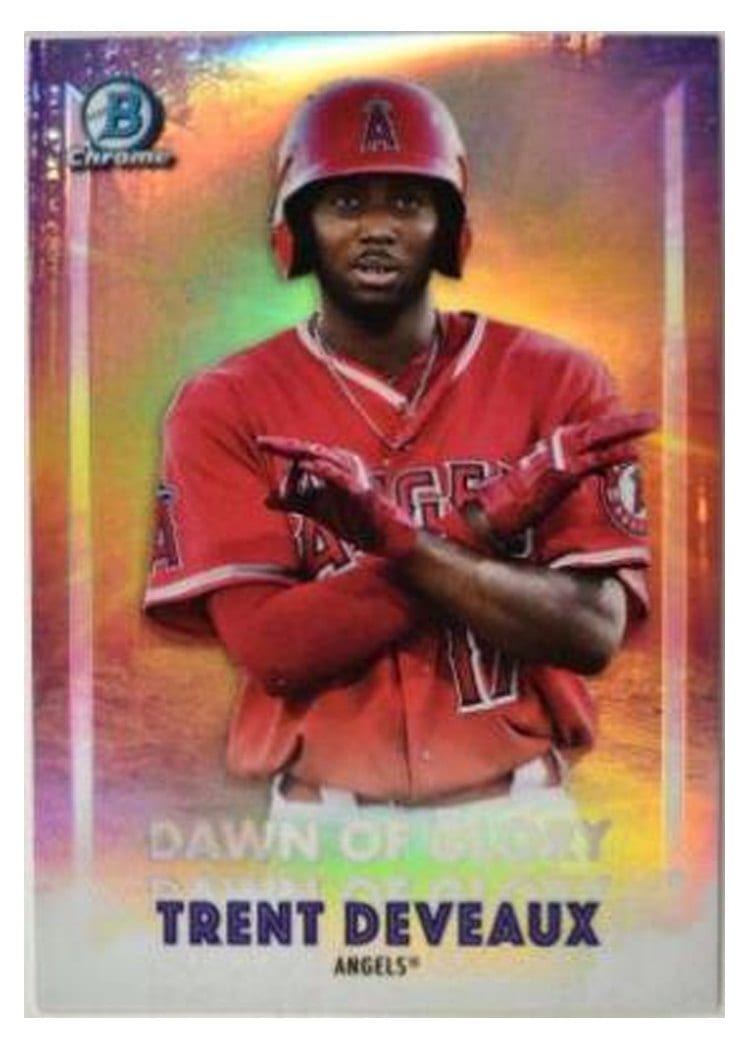 2021 Bowman Chrome Dawn of Glory Trent Deveaux #DOG-10 card