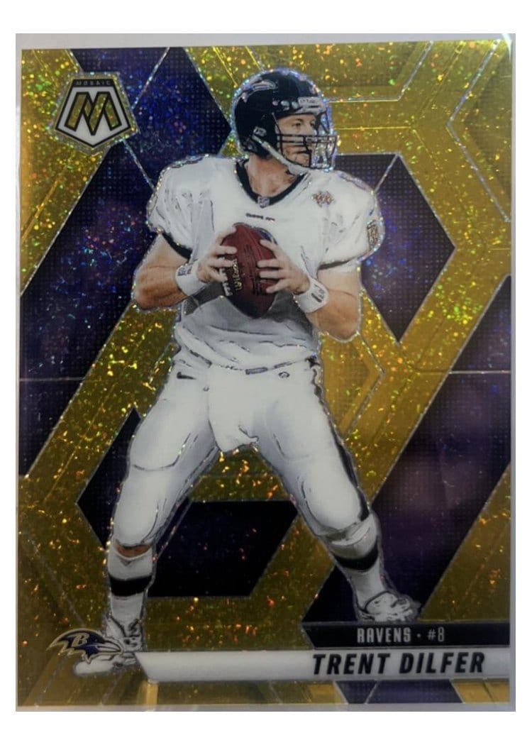 2025 Panini Mosaic Base Set Trent Dilfer Gold Sparkle #98