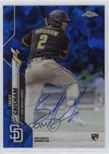 2020 Topps Chrome Sapphire Edition Rookie Autographs Trent Grisham #CSA-TG card