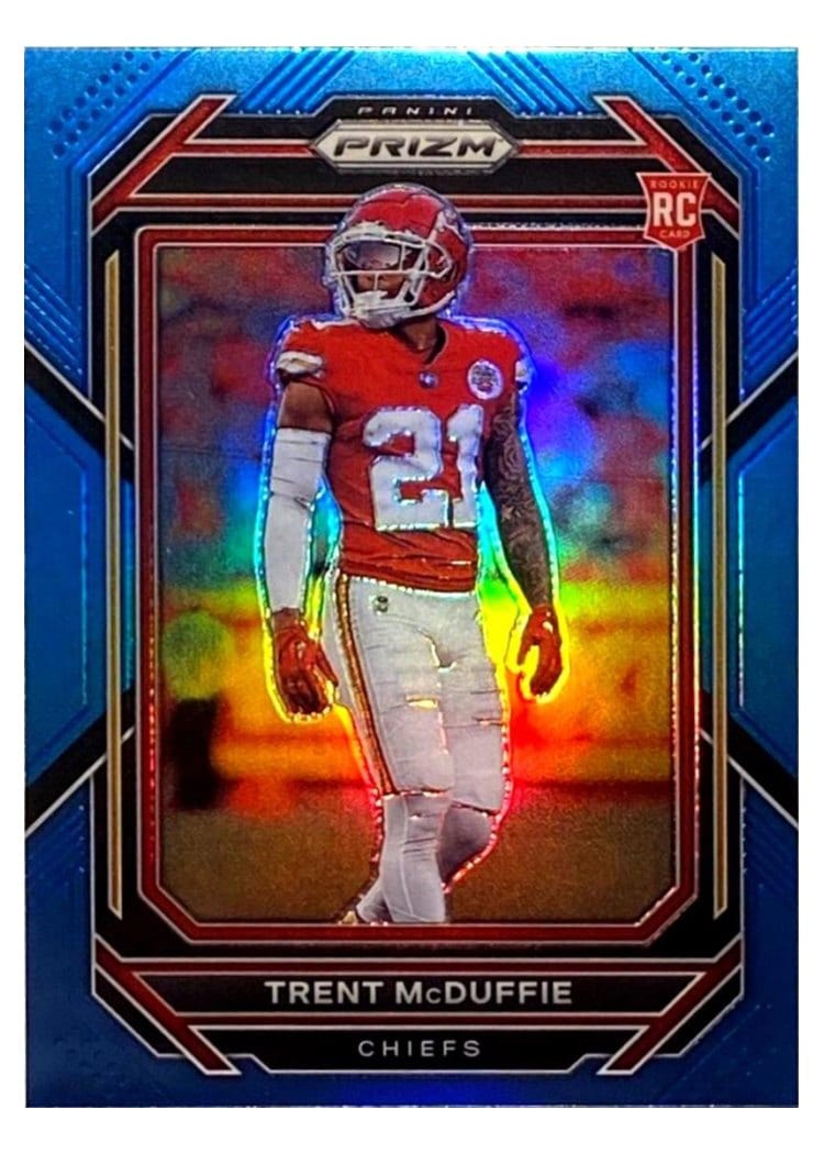 2022 Panini Prizm Base Set Trent McDuffie #372 card