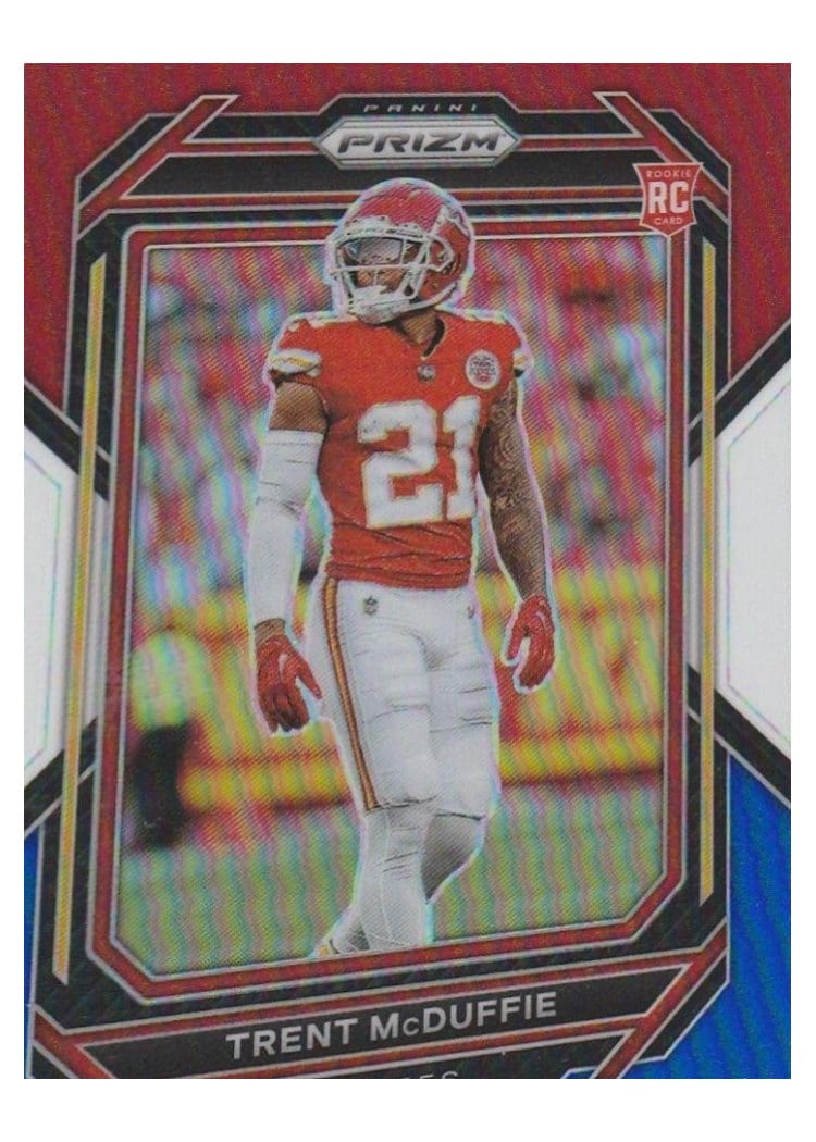 2022 Panini Prizm Base Set Trent McDuffie #372 card