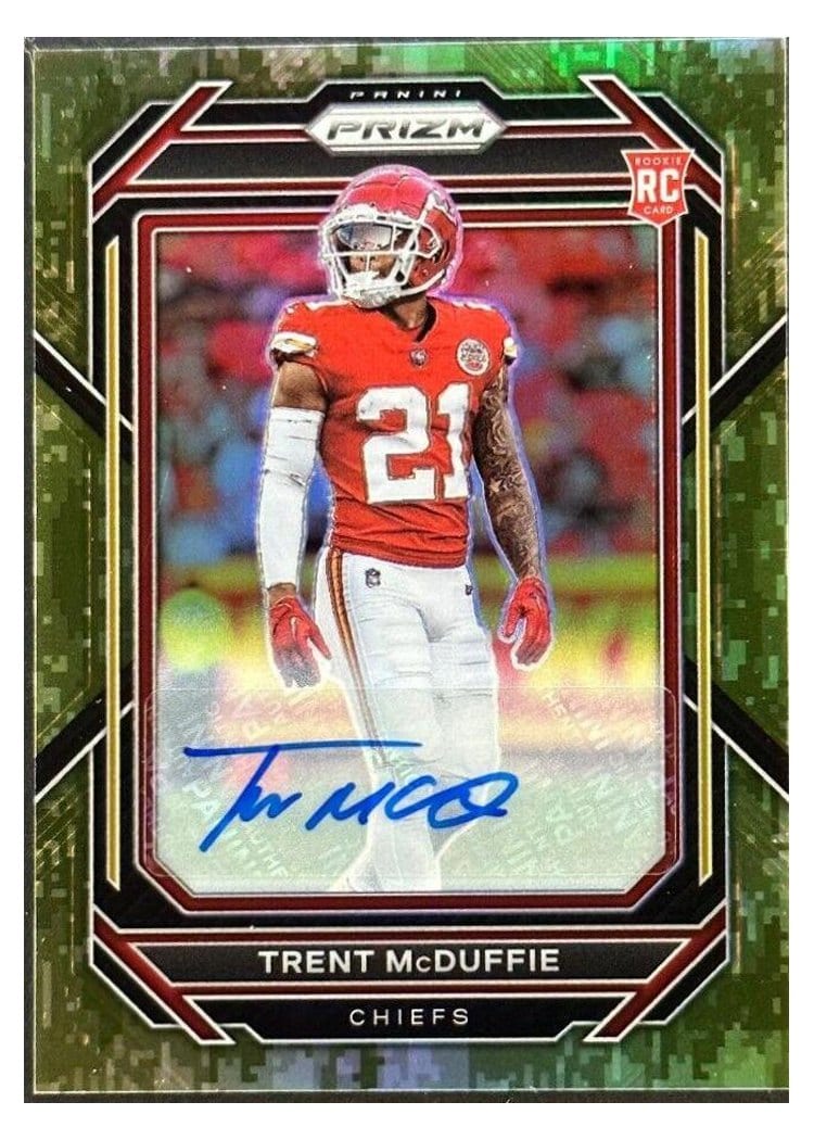 2022 Panini Prizm Base Set Trent McDuffie #372 card