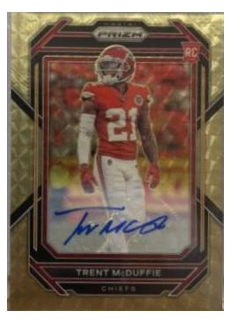 2022 Panini Prizm Base Set Trent McDuffie #372 card