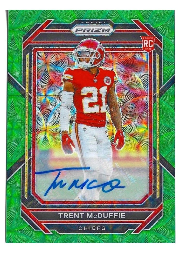 2022 Panini Prizm Base Set Trent McDuffie #372 card