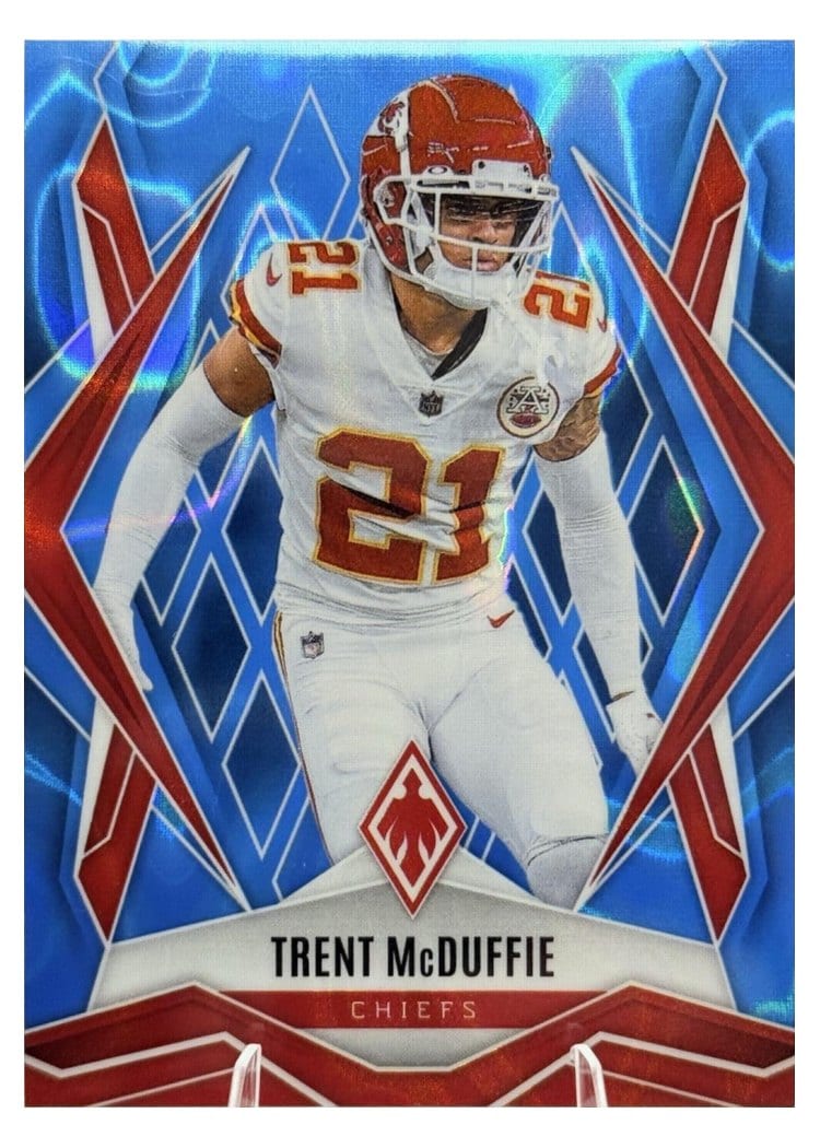 2025 Panini Phoenix Base Set Trent McDuffie Light Blue Lava #91 card