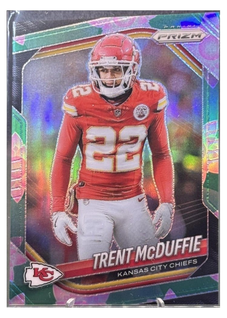 2025 Panini Prizm Base Set Trent McDuffie Lotus Flower #177 card