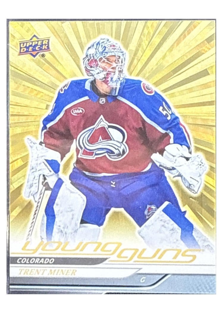 2024-25 Upper Deck Base Set Trent Miner #709 card