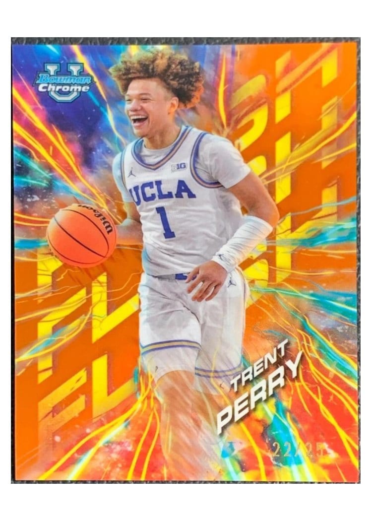 2024-25 Bowman University Chrome Flash Trent Perry #FL-17 card