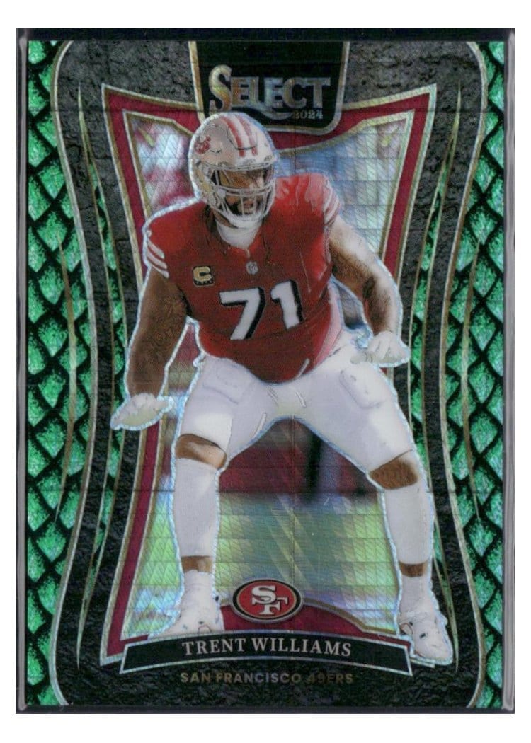 2024 Panini Select Base Set Trent Williams Dragon Scale Prizm #397 card