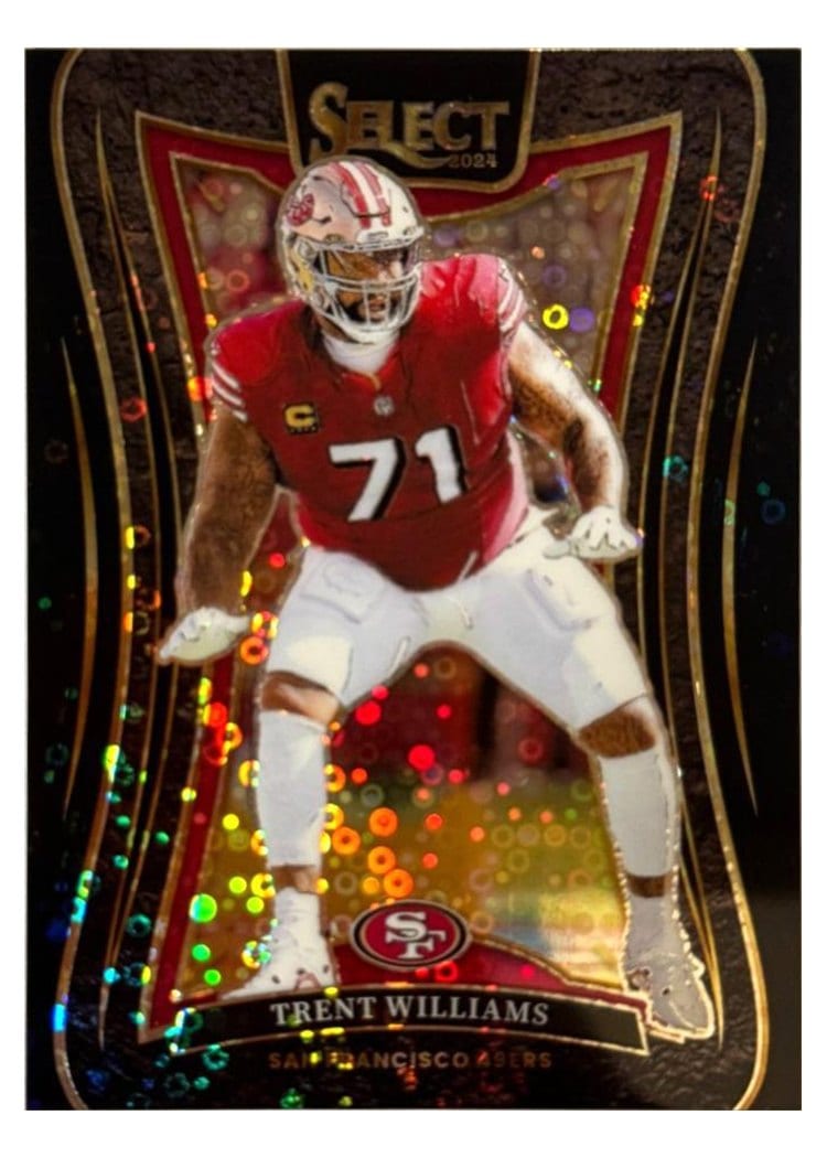2024 Panini Select Base Set Trent Williams Black Prizm #397 card
