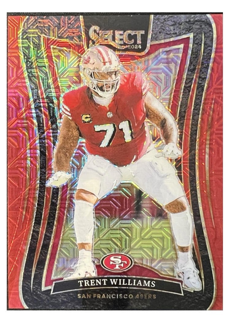 2024 Panini Select Base Set Trent Williams Red Mojo #397 card