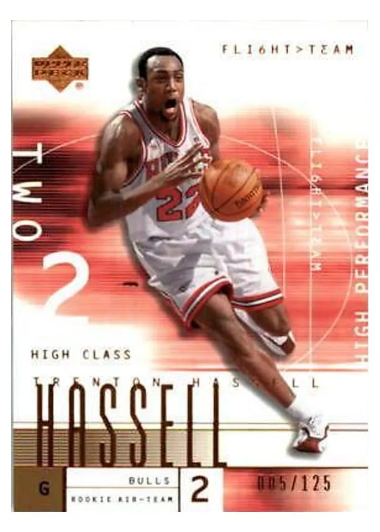 2001 Upper Deck Flight Team Trenton Hassell #121 card