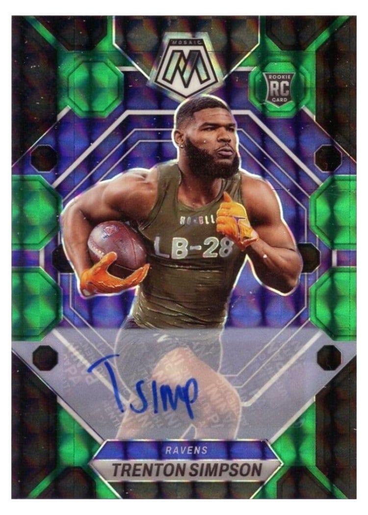 2023 Panini Mosaic Base Set Trenton Simpson #367 card