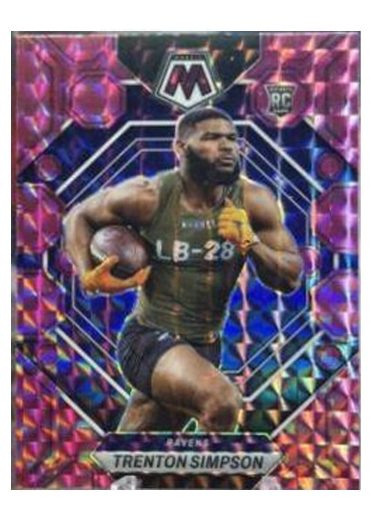 2023 Panini Mosaic Base Set Trenton Simpson Pink Fluorescent #367 card