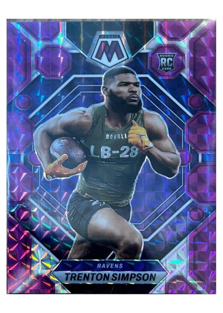 2023 Panini Mosaic Base Set Trenton Simpson Purple #367 card