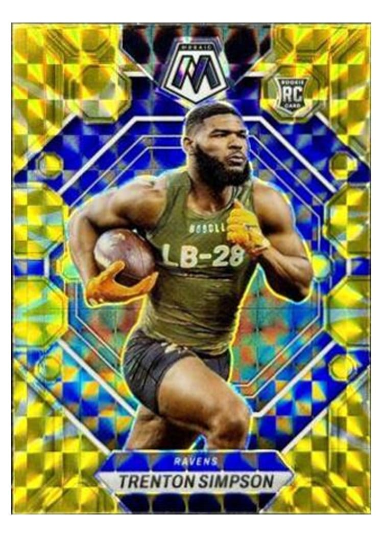 2023 Panini Mosaic Base Set Trenton Simpson Reactive Yellow #367 card