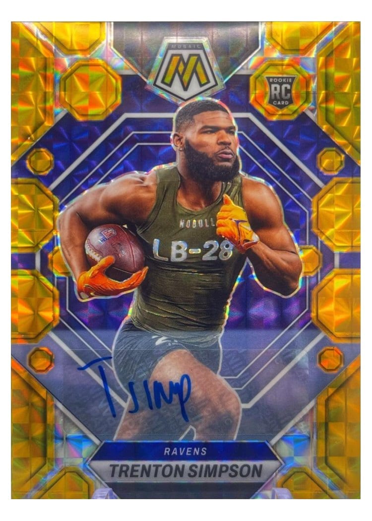 2023 Panini Mosaic Base Set Trenton Simpson #367 card