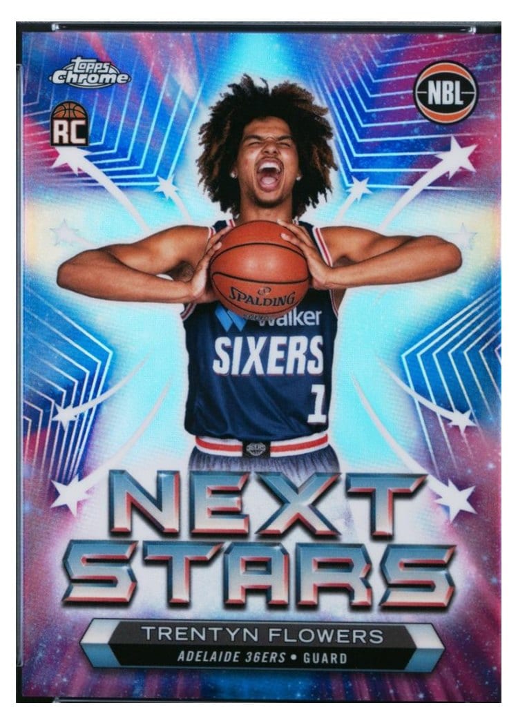 2023-24 Topps Chrome NBL Next Stars Refractors Trentyn Flowers #NS-8 card