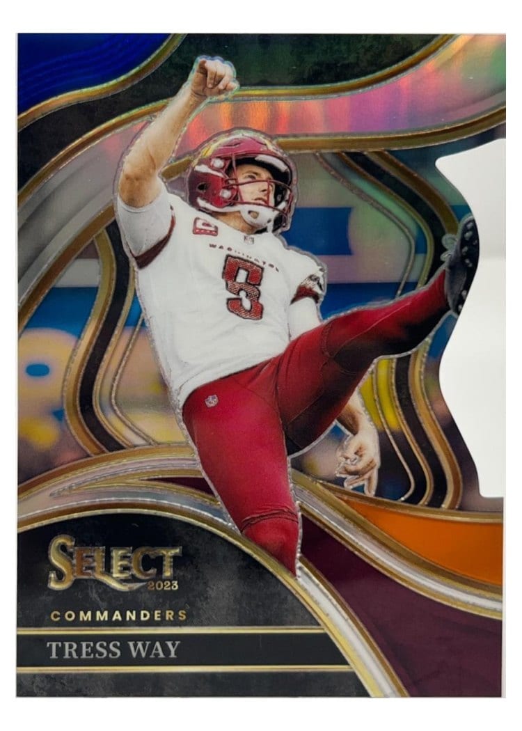 2023 Panini Select Base Set Tress Way Blue Orange Prizm Die-Cut #213 card