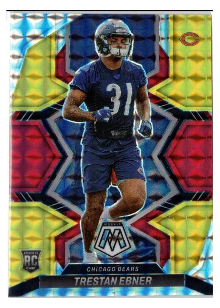 2022 Panini Mosaic Base Set Trestan Ebner Choice Fusion Red Yellow #356 card