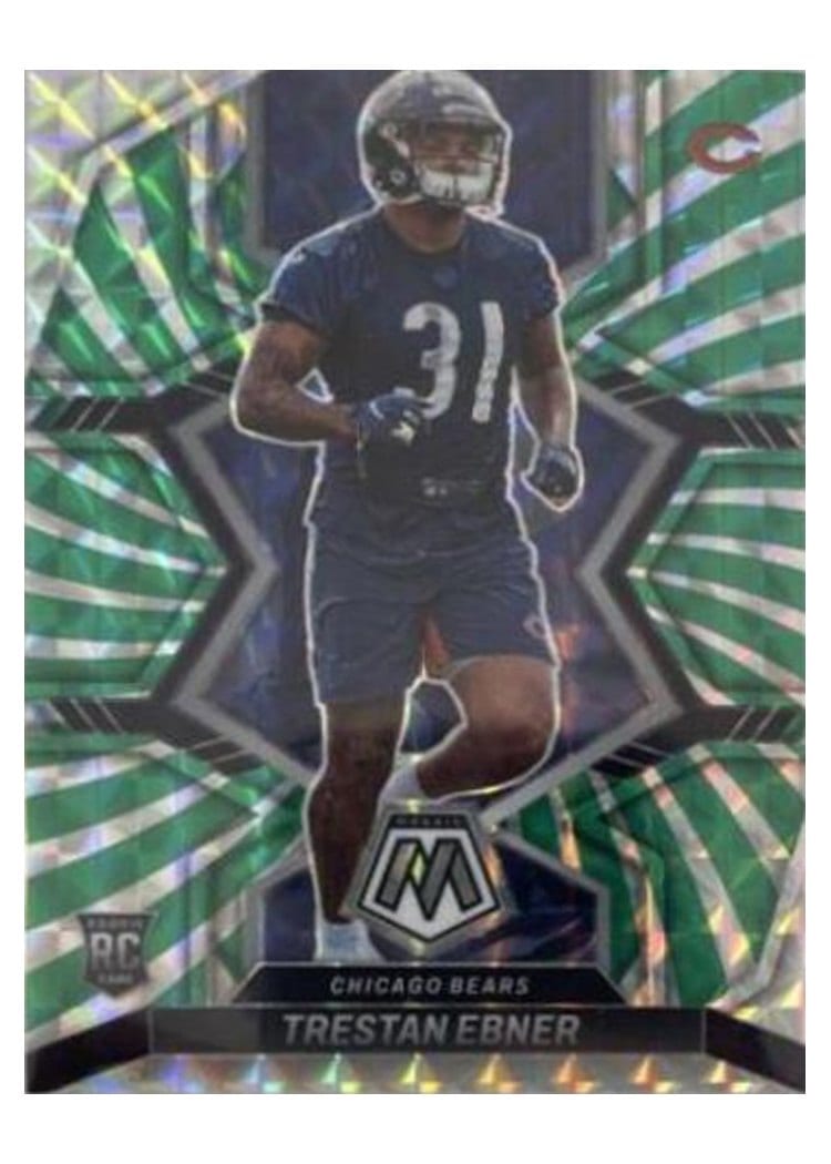2022 Panini Mosaic Base Set Trestan Ebner Green Swirl #356 card