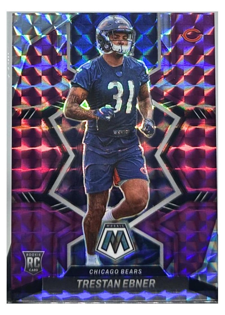 2022 Panini Mosaic Base Set Trestan Ebner Purple #356 card