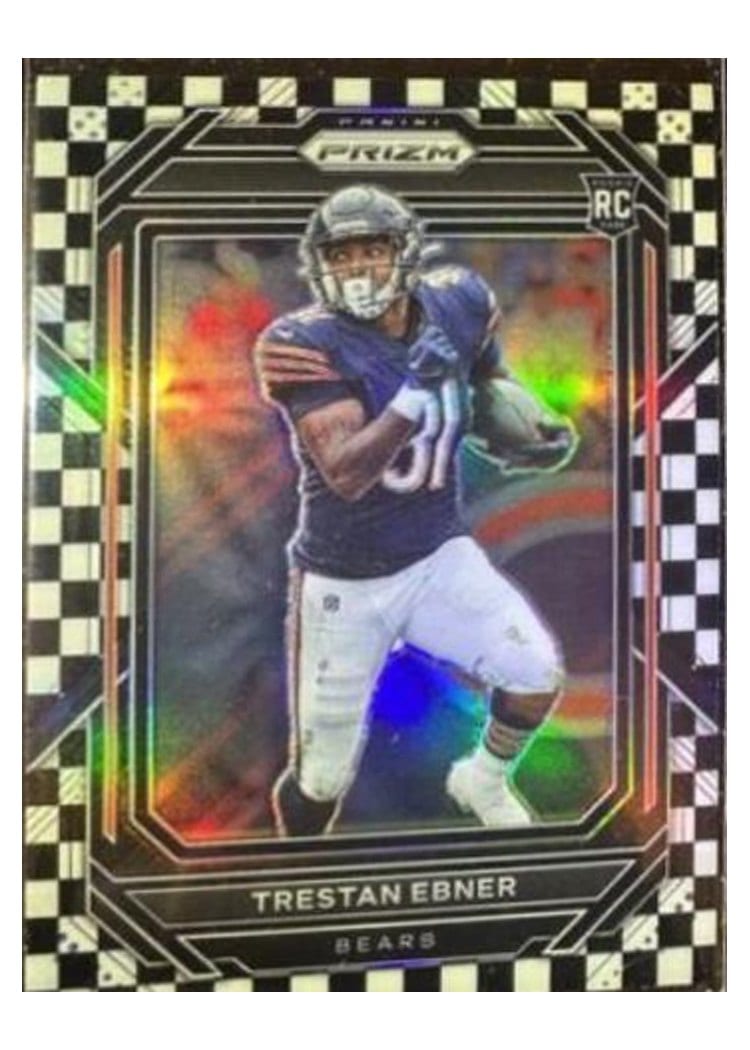 2022 Panini Prizm Base Set Trestan Ebner Black White Checker #351 card