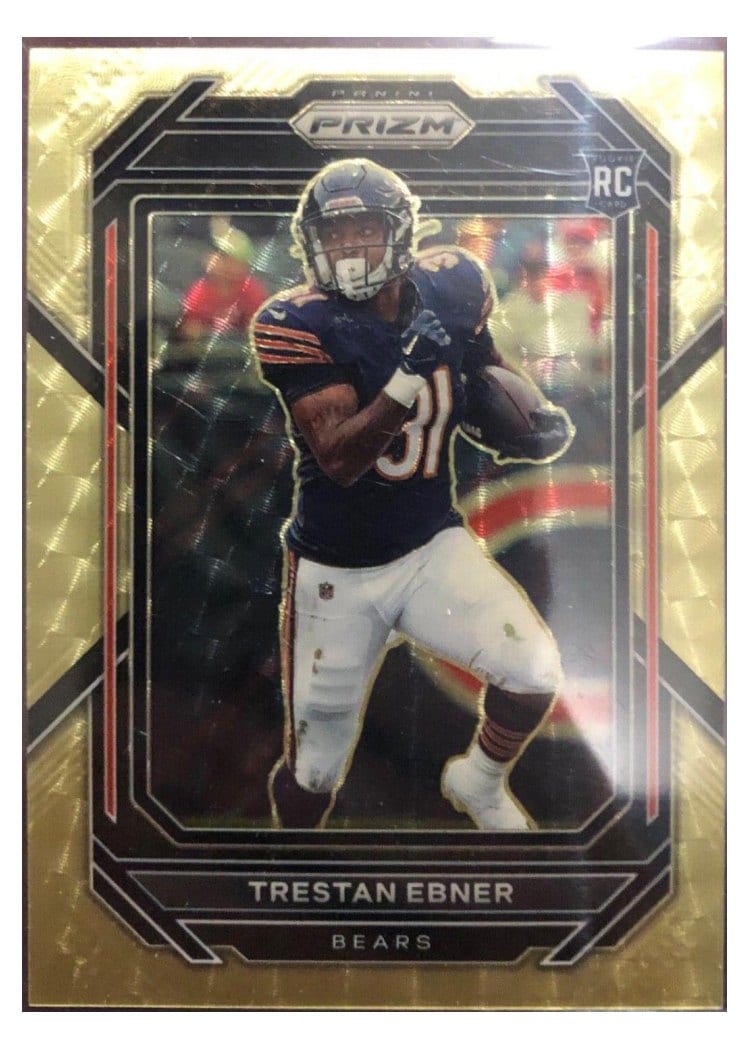 2022 Panini Prizm Base Set Trestan Ebner Gold Vinyl #351 card