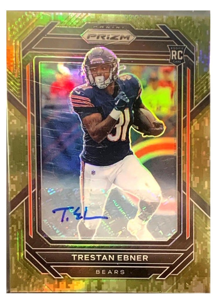 2022 Panini Prizm Base Set Trestan Ebner Autograph Camo #351 card