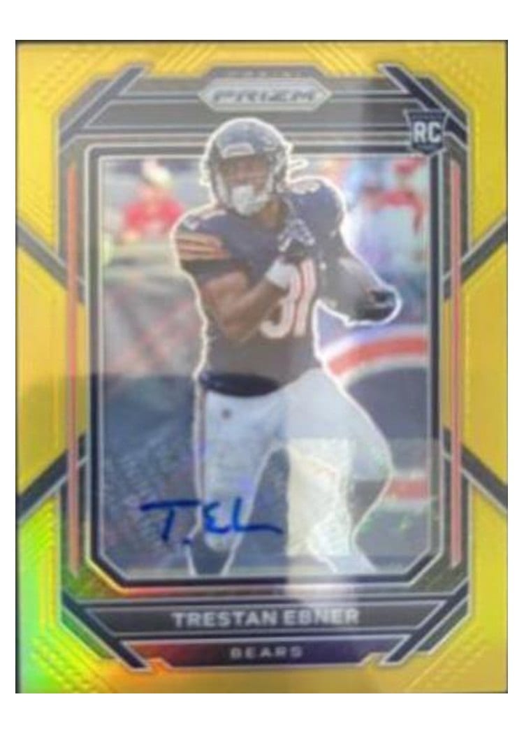 2022 Panini Prizm Base Set Trestan Ebner Autograph Gold #351