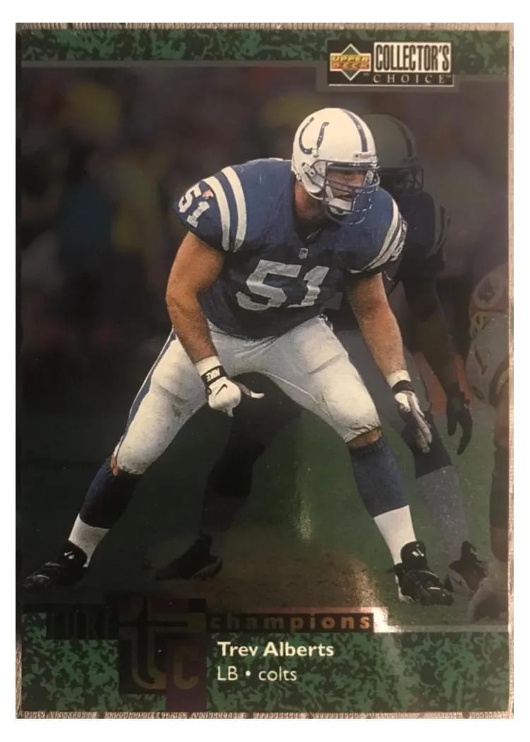 1997 Collector's Choice Turf Champions Trev Alberts #TC14 card