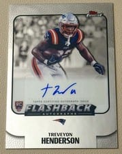 2025 Finest Flashback Autographs Treveyon Henderson #FBA-TVH card