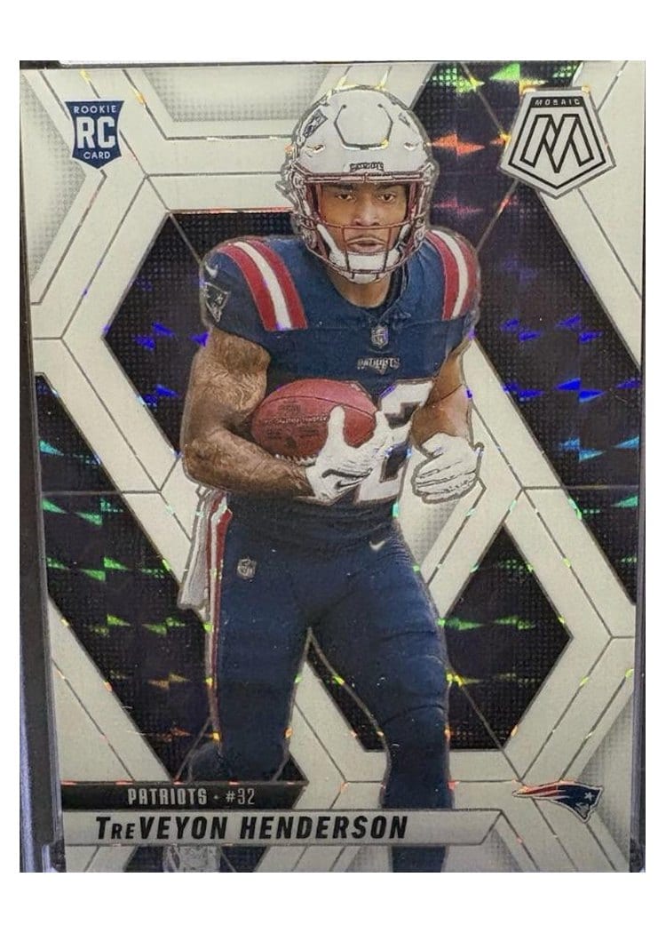 2025 Panini Mosaic Base Set TreVeyon Henderson White Sparkle #325 card